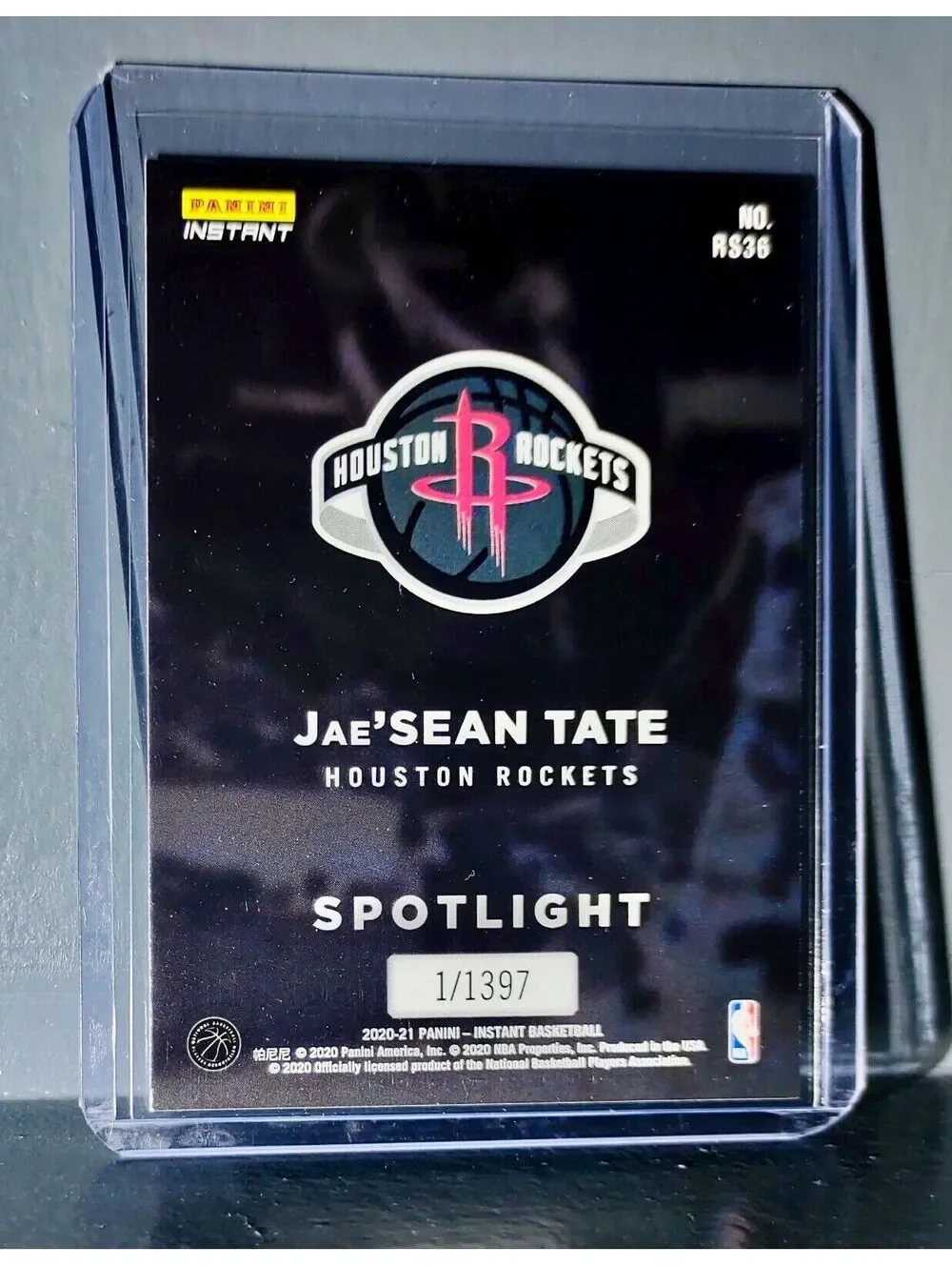 Jae'Sean Tate Rookie Spotlight 2020-21 Panini NBA #36 Basketball Card 1 of 1397